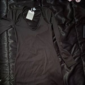 Chic Black Long Sleeve Dress